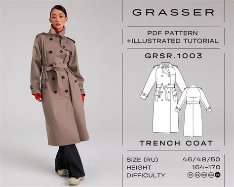 Burberry trench coat sewing pattern